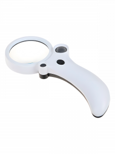 Лупа ручная увеличительная с подсветкой, с УФ светодиодом Орбита OT-INL31